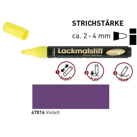 KREUL Lackmalstift medium Violett 2-4 mm