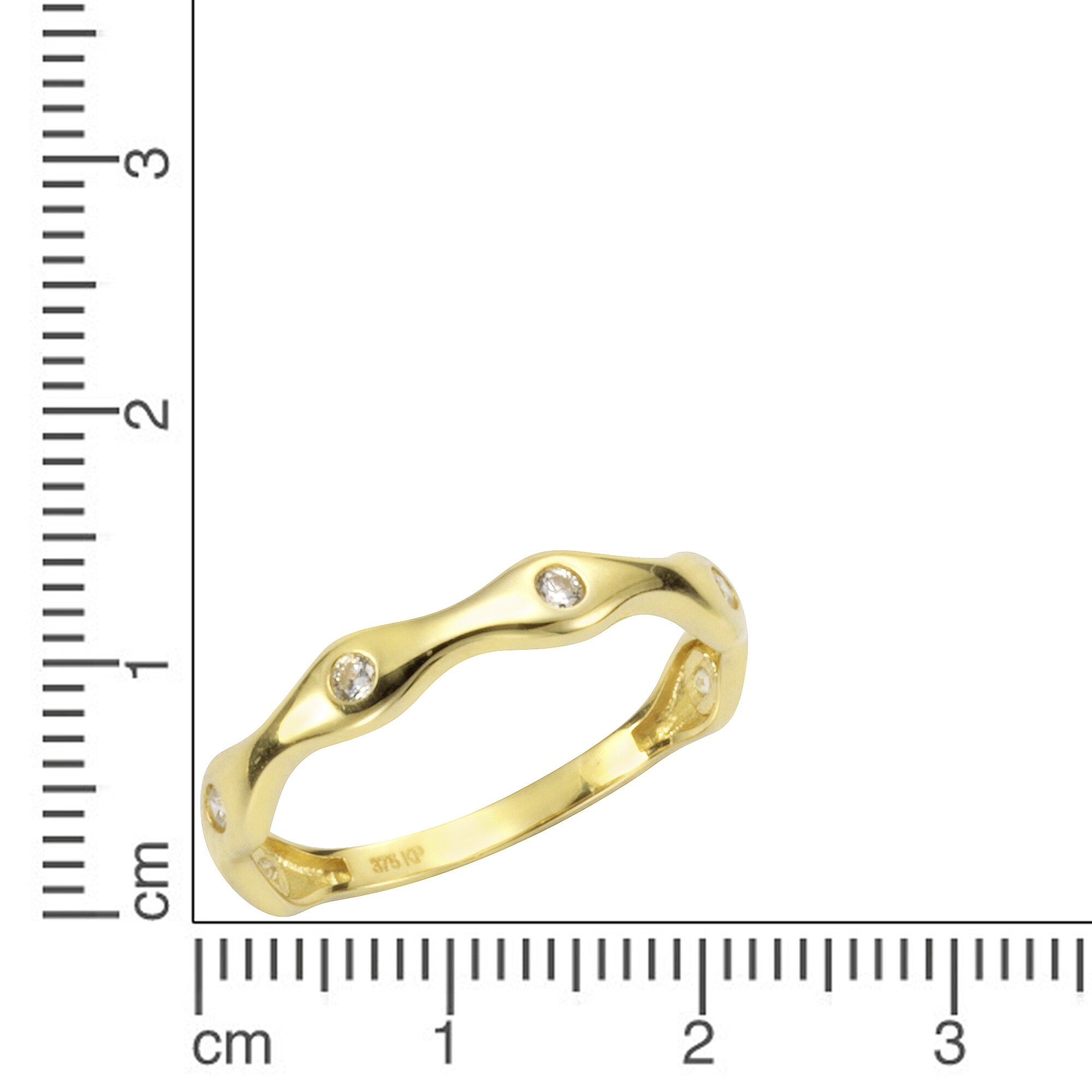 Fascination by Ellen K. Ring 375 Gelbgold mit Zirkonia weiß