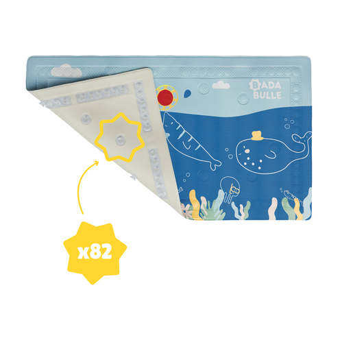 Tapis de bain témoin de température Bleu - BADABULLE