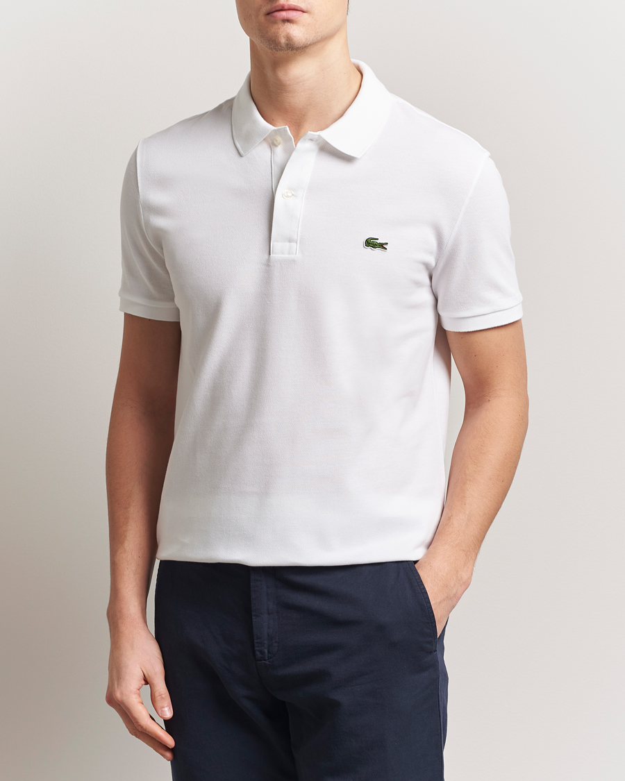 Lacoste Slim Fit Polo Piké White