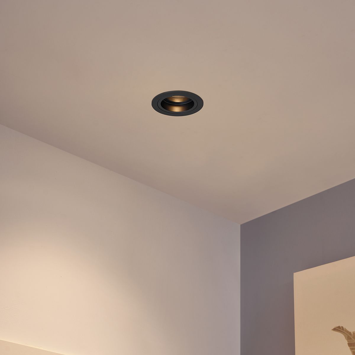 Moderne inbouwspot gunmetal GU10 50mm rond kantelbaar - Chuck