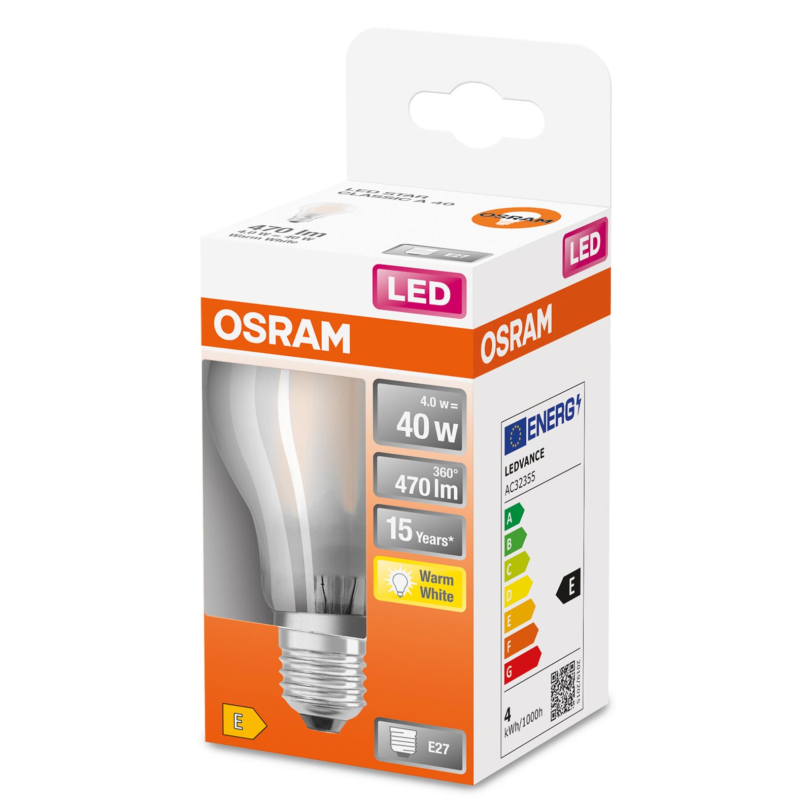 LED-Leuchtmittel ST CLA40 -Filament AGL - E27