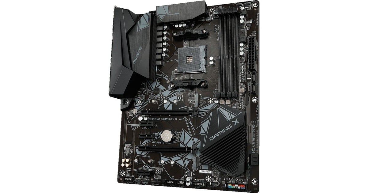 GIGABYTEB550 GAMING X V2 socket AM4 moederbord  (Zwart, RAID, Gb-LAN, Sound, ATX)