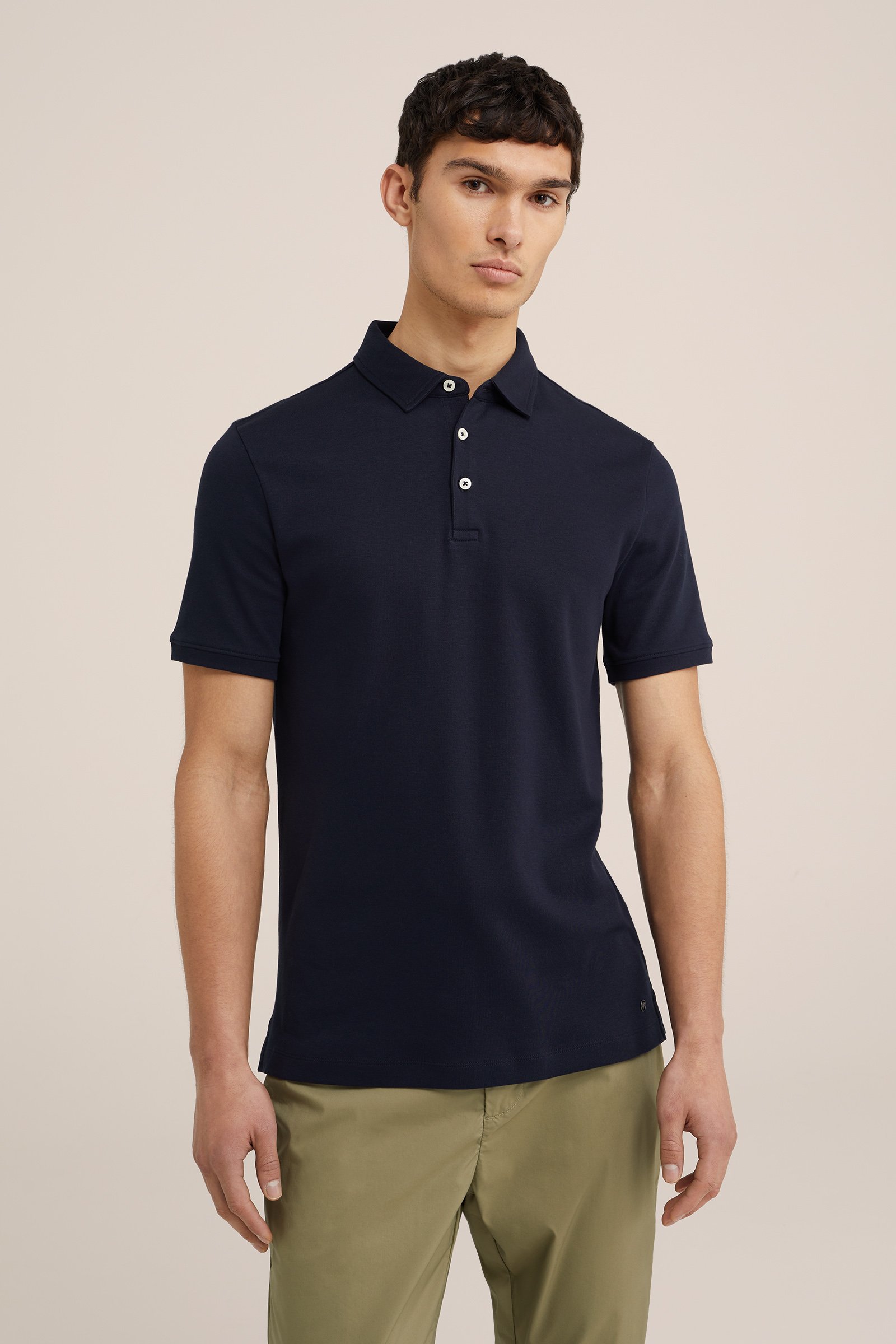 ultra soft polo WE Fashion Donkerblauw