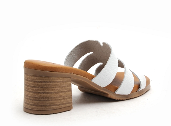 Eva frutos mules et sabots talons femme 3423 blanc