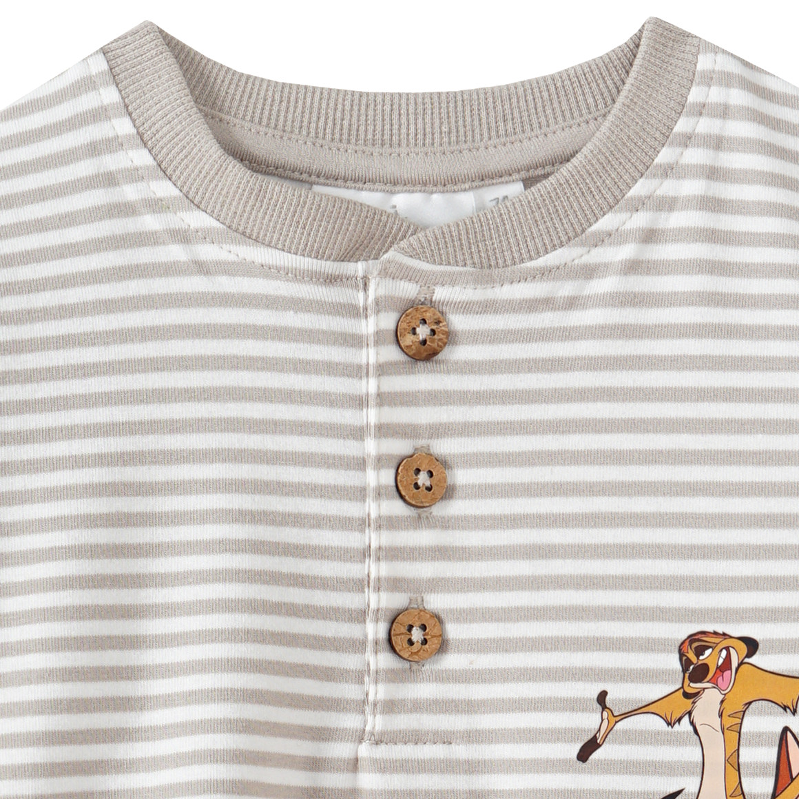 Topomini Der König der Löwen Langarmshirt mit Simba beige / weiss