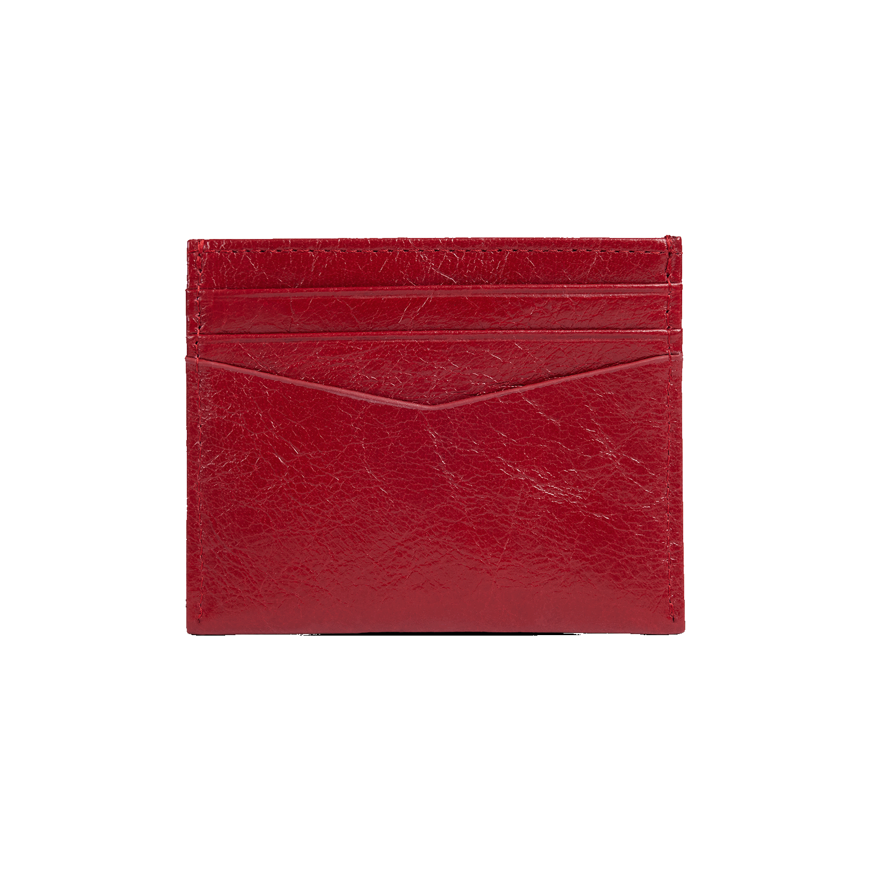 MANY - Porte-cartes en cuir | Rouge