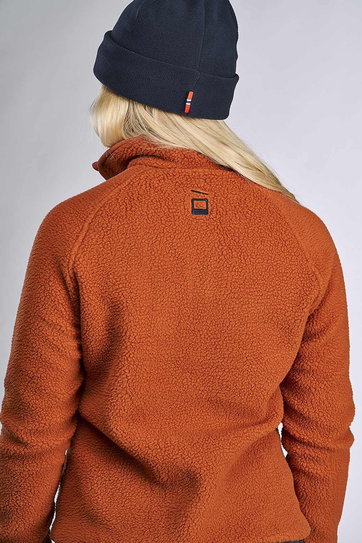 Pile Fleece Pullover Dame 22/Rust