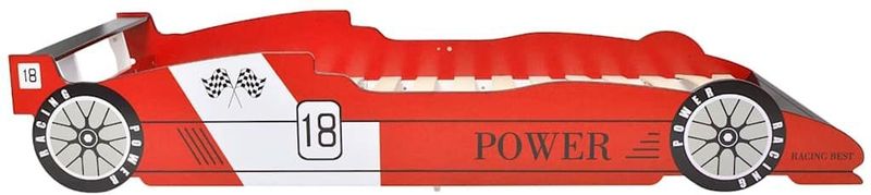 vidaXL Kinderbed - Raceauto - Rood - MDF-frame