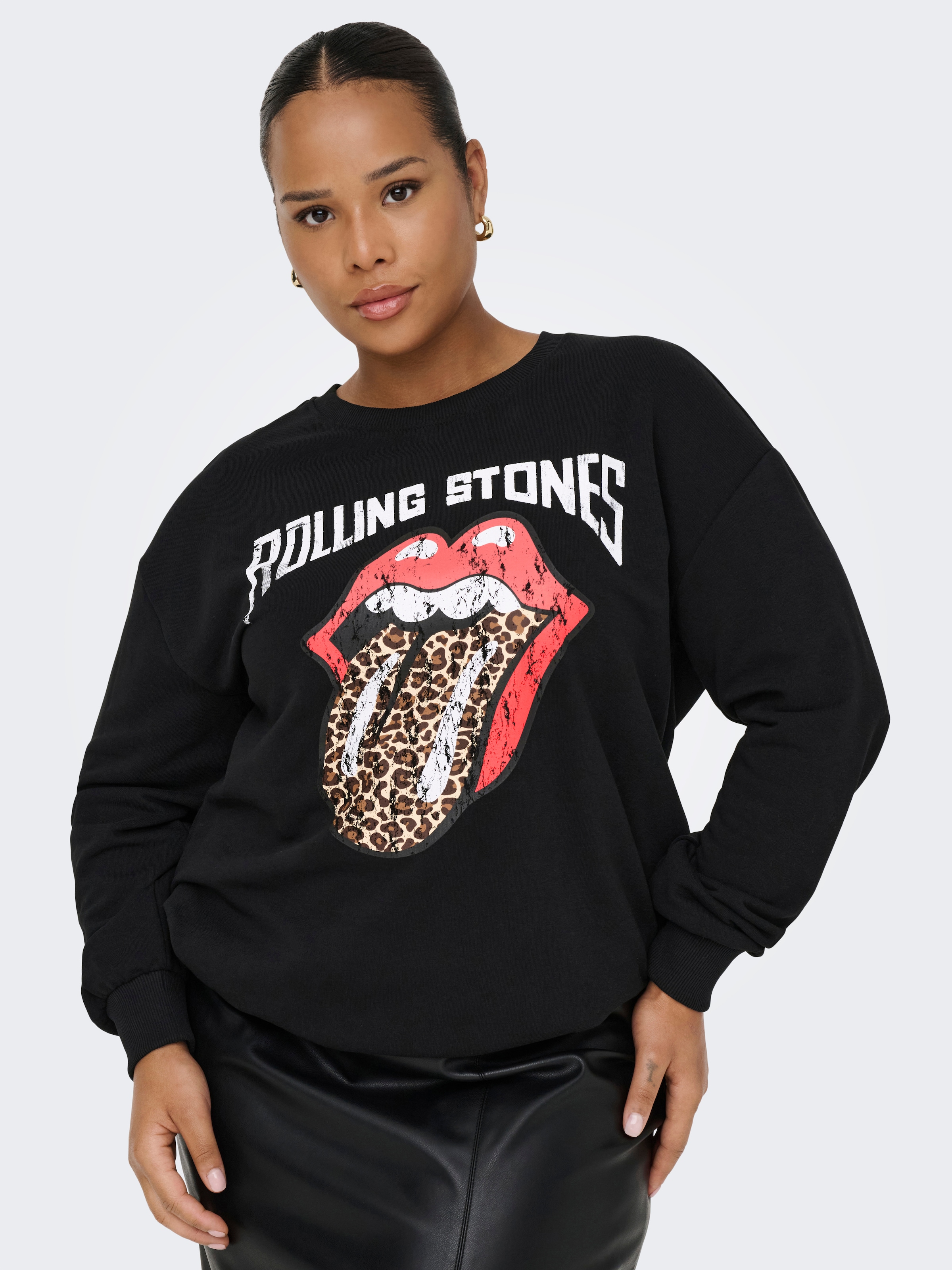 ONLY CARMAKOMA Sweatshirt »CARROLLI L/S O-NECK SWEAT LC JRS«