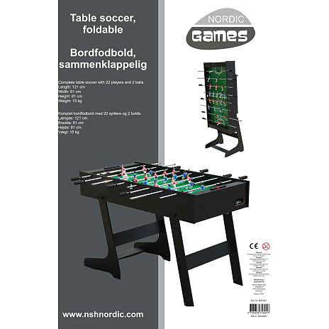 Nordic Games sammenklappeligt bordfodboldbord