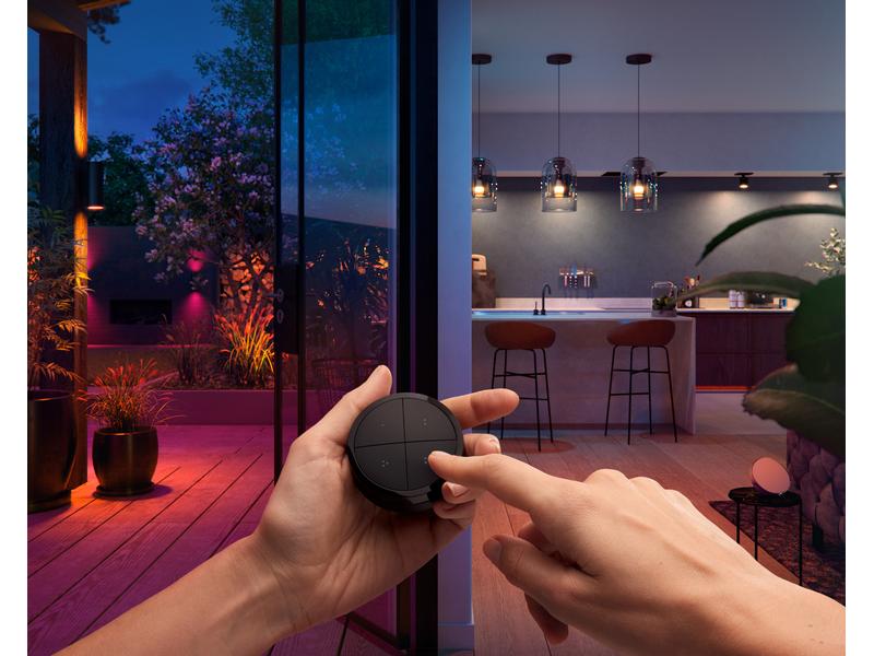 Philips Hue Zubehör Tap Dial Schalter, Schwarz, EU Zubehör für Philips Hue Lichtsystem