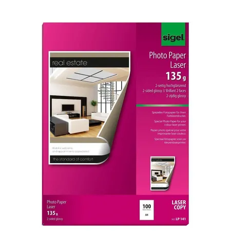 Sigel Photo Farblaser-Papier, 135g/m², 100 Blatt