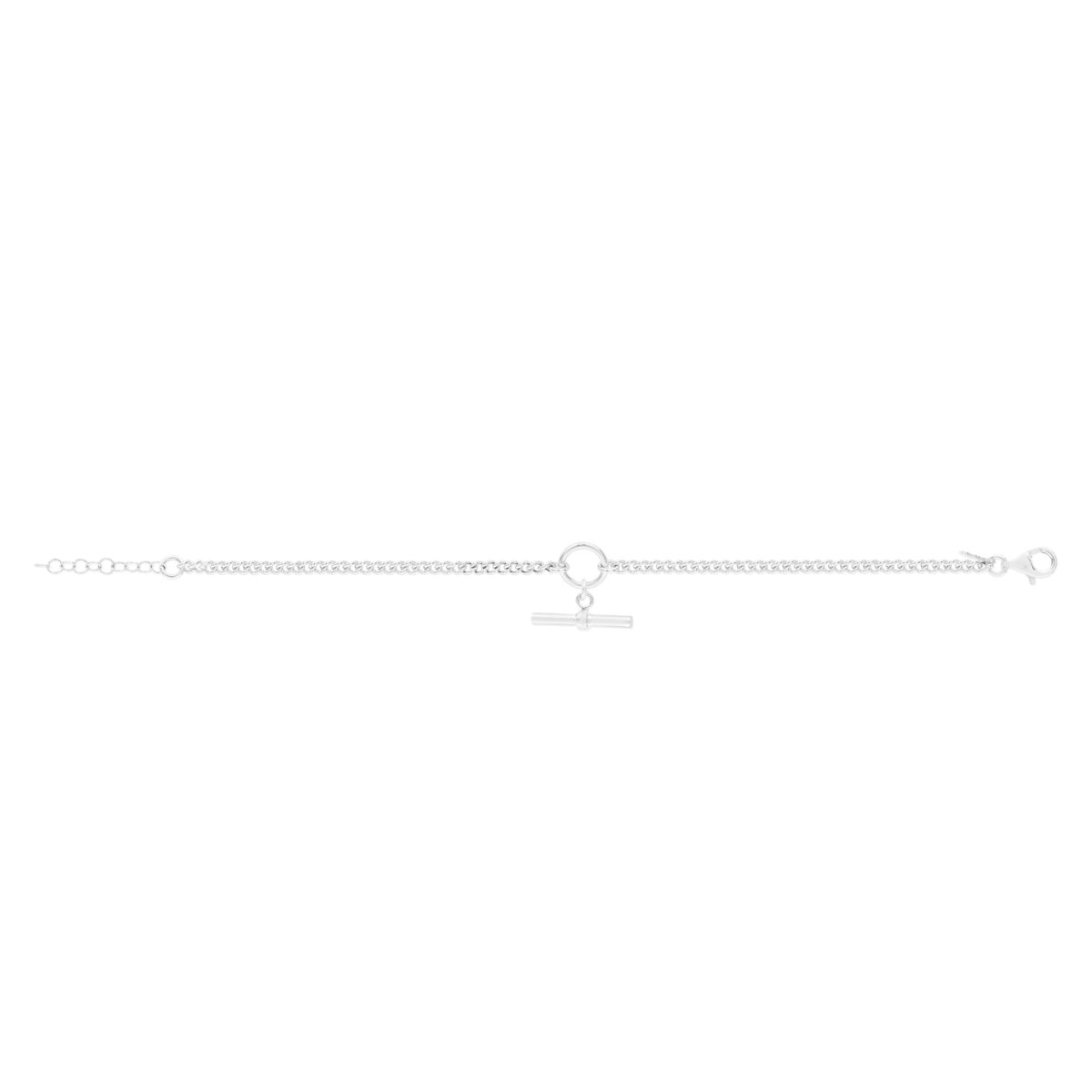 Bracelet argent 925 motif T/bar 20 cm