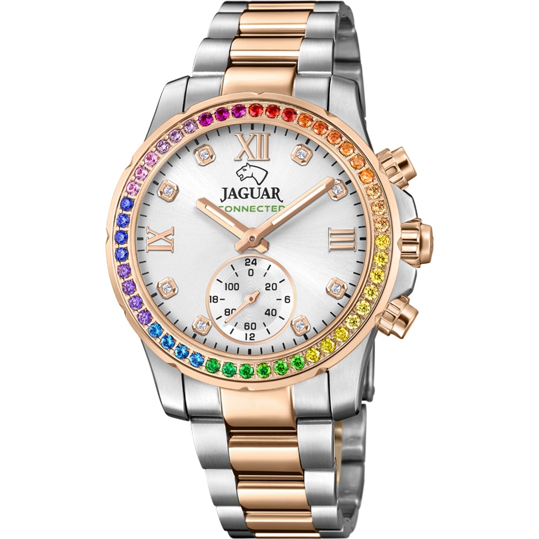 Jaguar Connected Lady Bicolor Rosé / Rainbow 37mm
