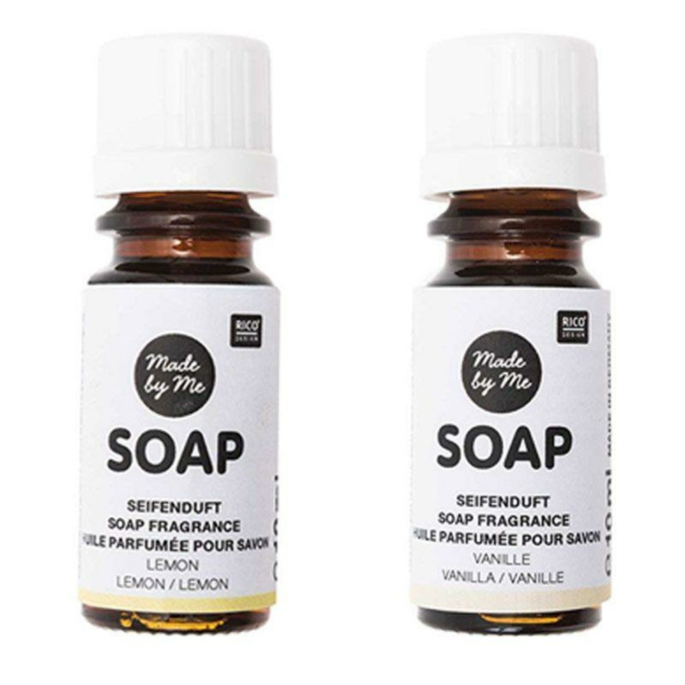 2 huiles parfumées 10 ml pour savon - citron, vanille
