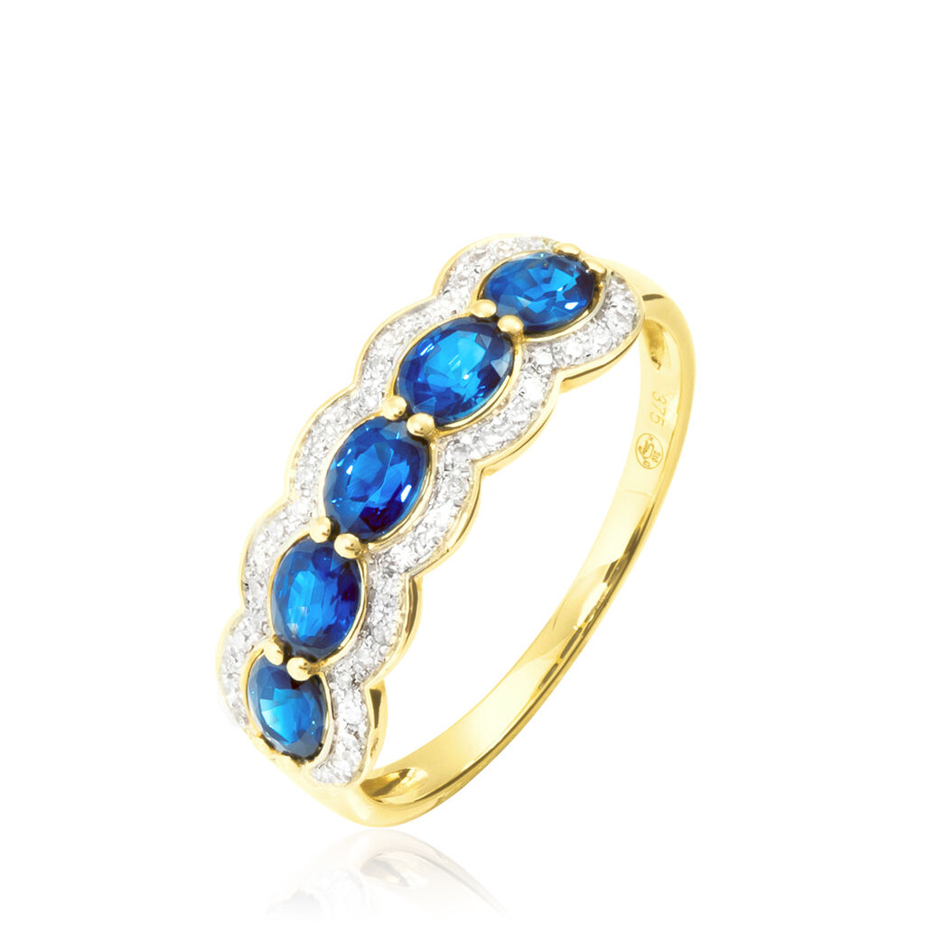 Bague Margaux Or Jaune Topaze Et Diamant