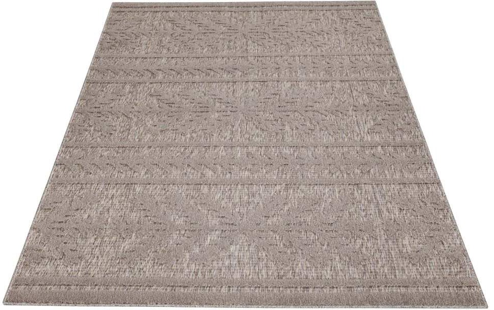 Carpet City Teppich »In-& Outdoorteppich Santorini 411, 3D-Effekt, Boho-Optik« rechteckig 5 mm Höhe Wetterfest & UV-beständig für Terrasse, Balkon, Küche, Flur