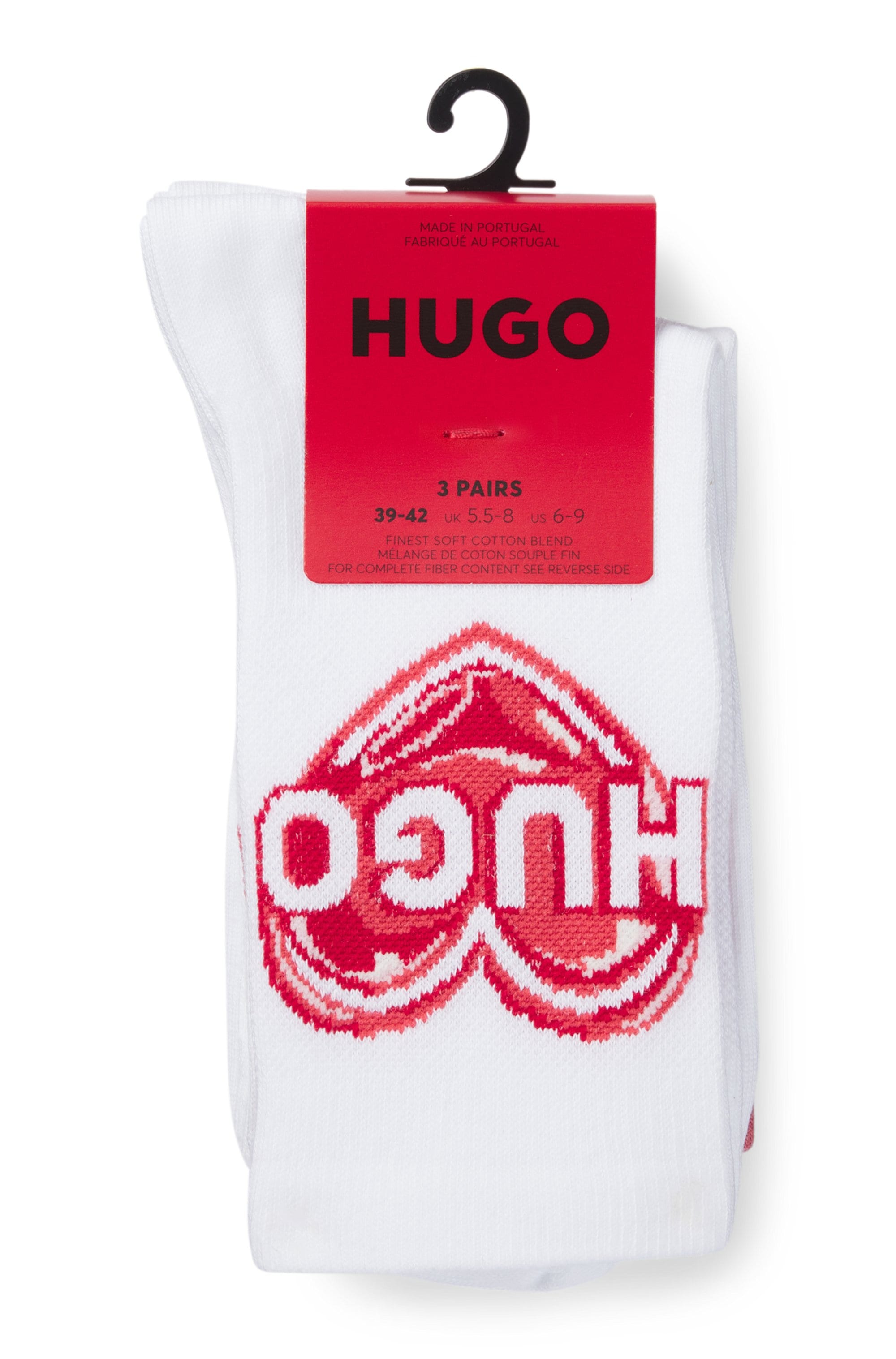 HUGO Underwear Sportsocken »3P QS VALENTINE CC W« Packung, 3er Pack,  sind mit Logos im Valentinstags-Look versehen