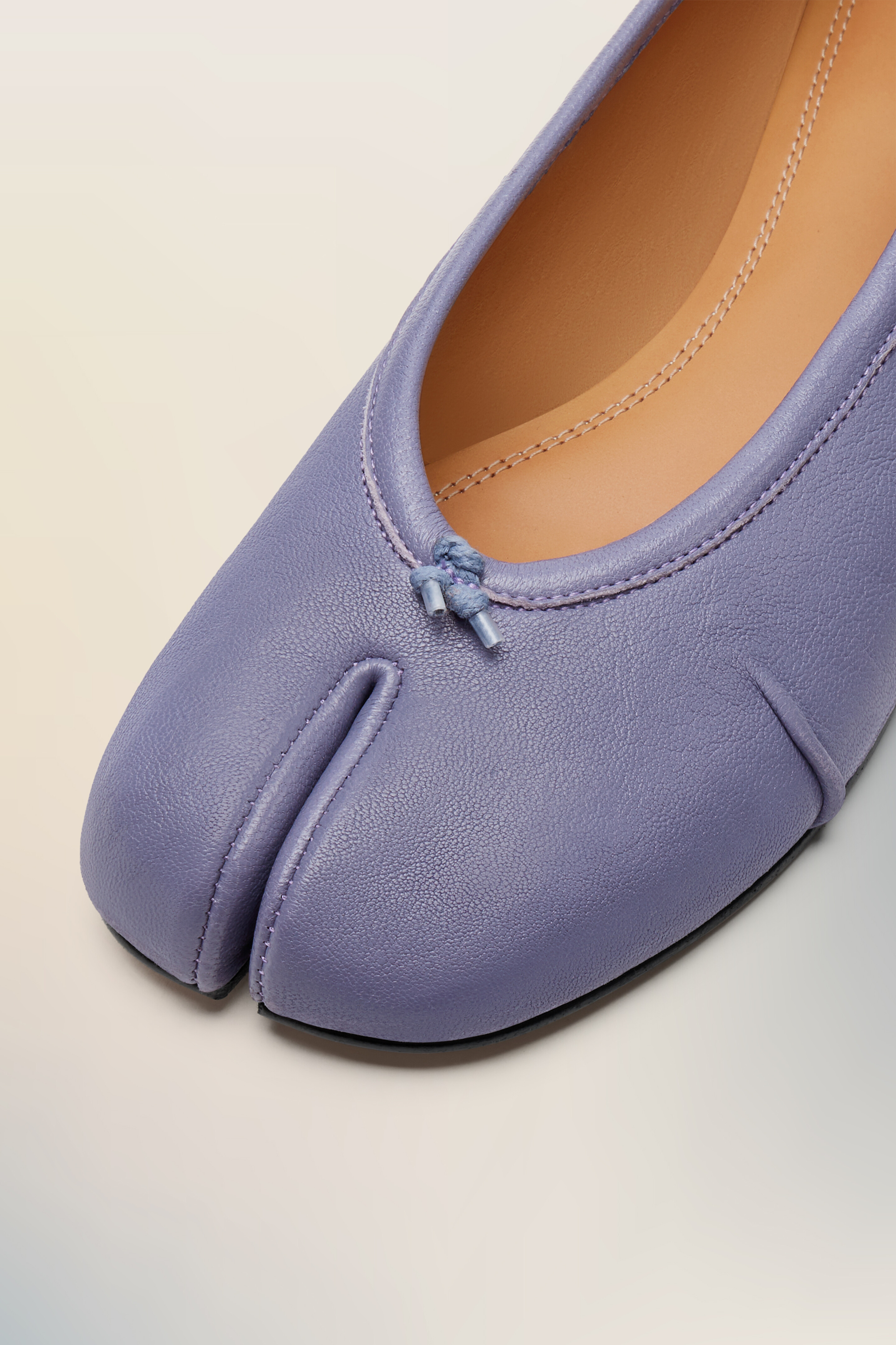 Nouvelles ballerines Tabi bleues en cuir pour femme Bleu poudre
