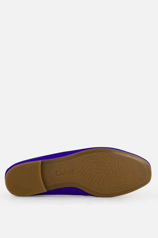 Gabor Instappers blauw Suede