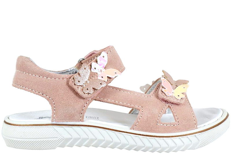 IMAC SANDAL I ROSA RUSKIND MED SOMMERFUGLE