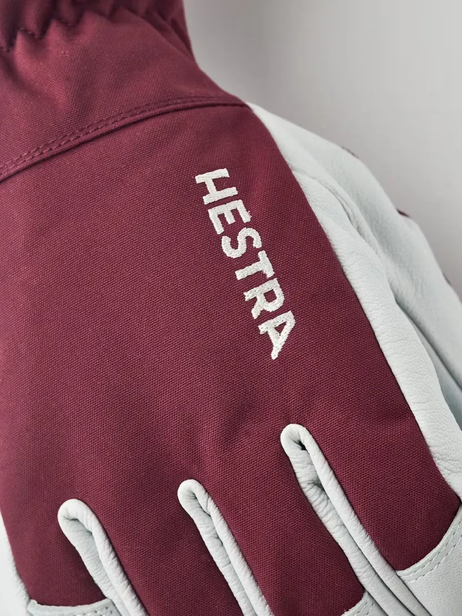 Hestra Army Leather Heli Ski Bordeaux
