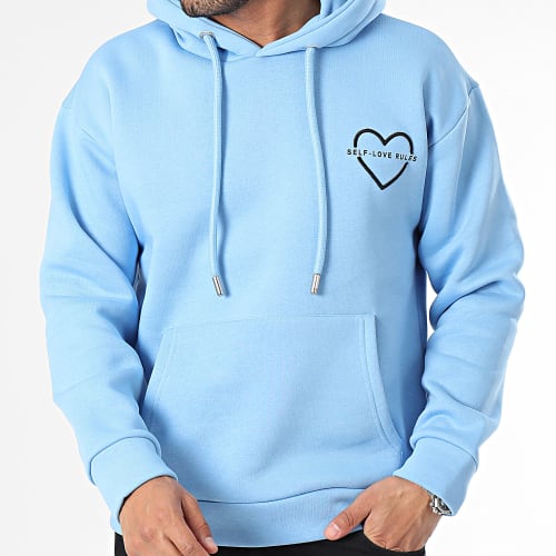 Sweat Capuche Bleu Ciel