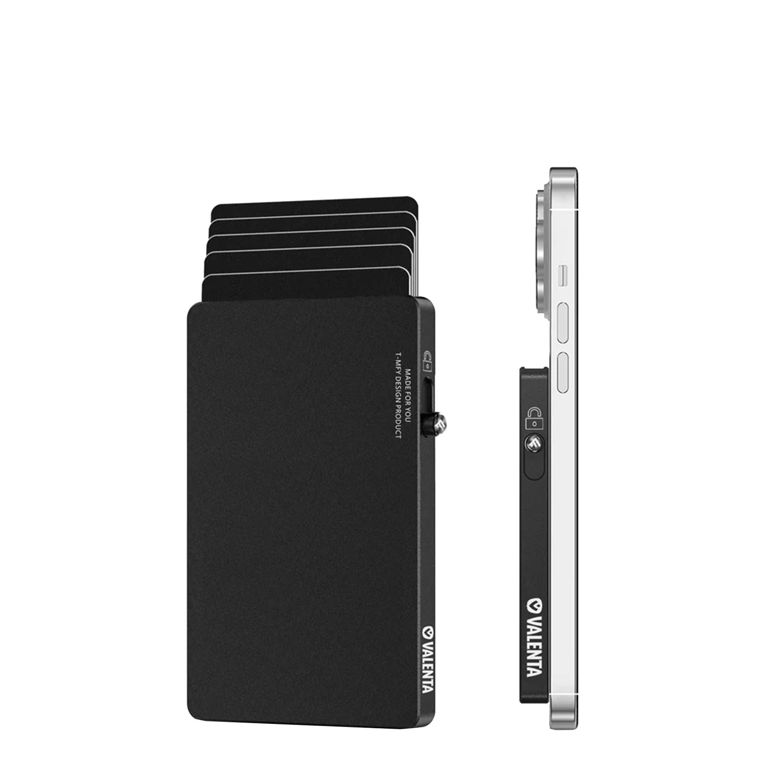 Valenta Cardprotector Aluminium Magsafe black