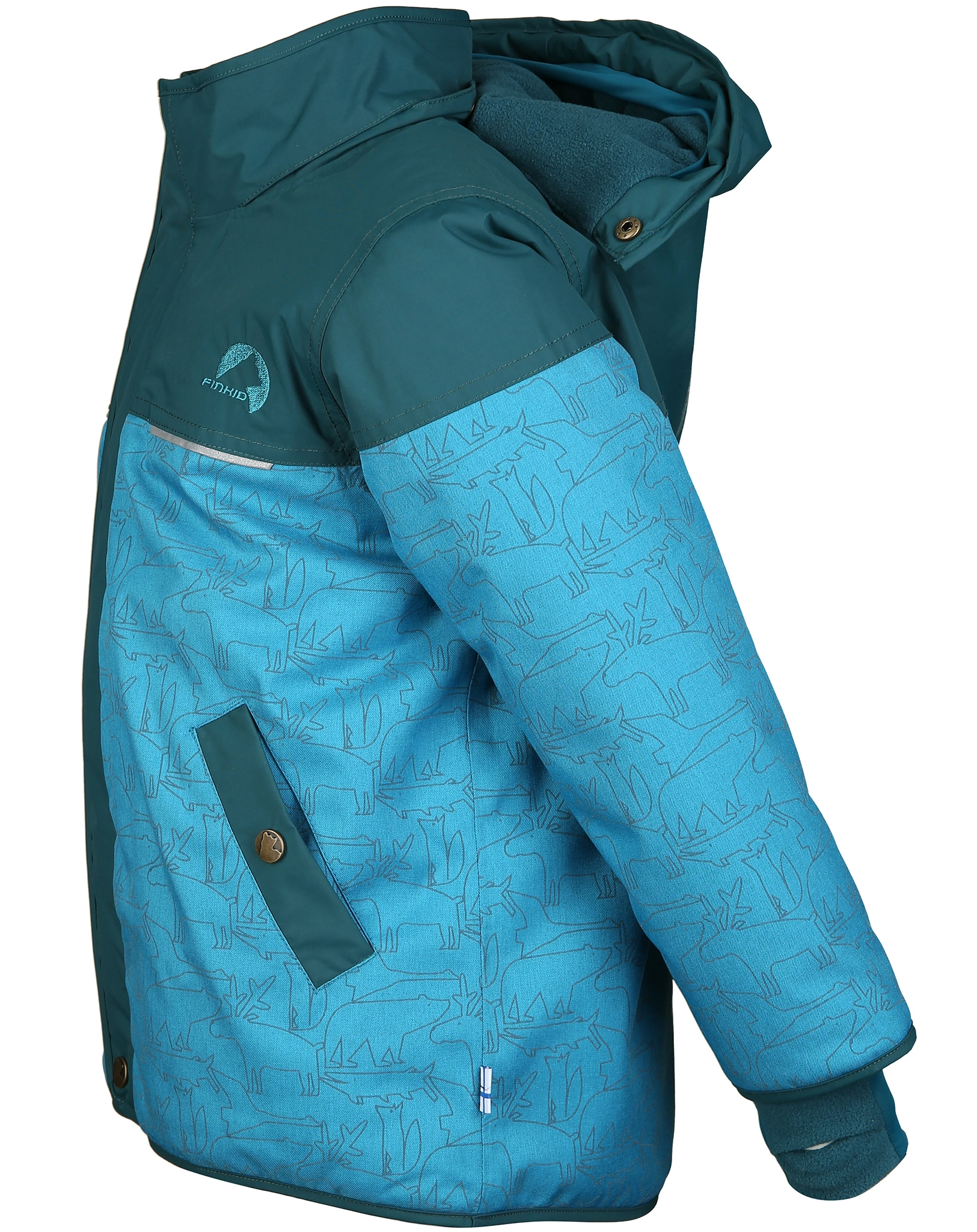 Winterjacke KOIRA ICE in mosaic/deep teal