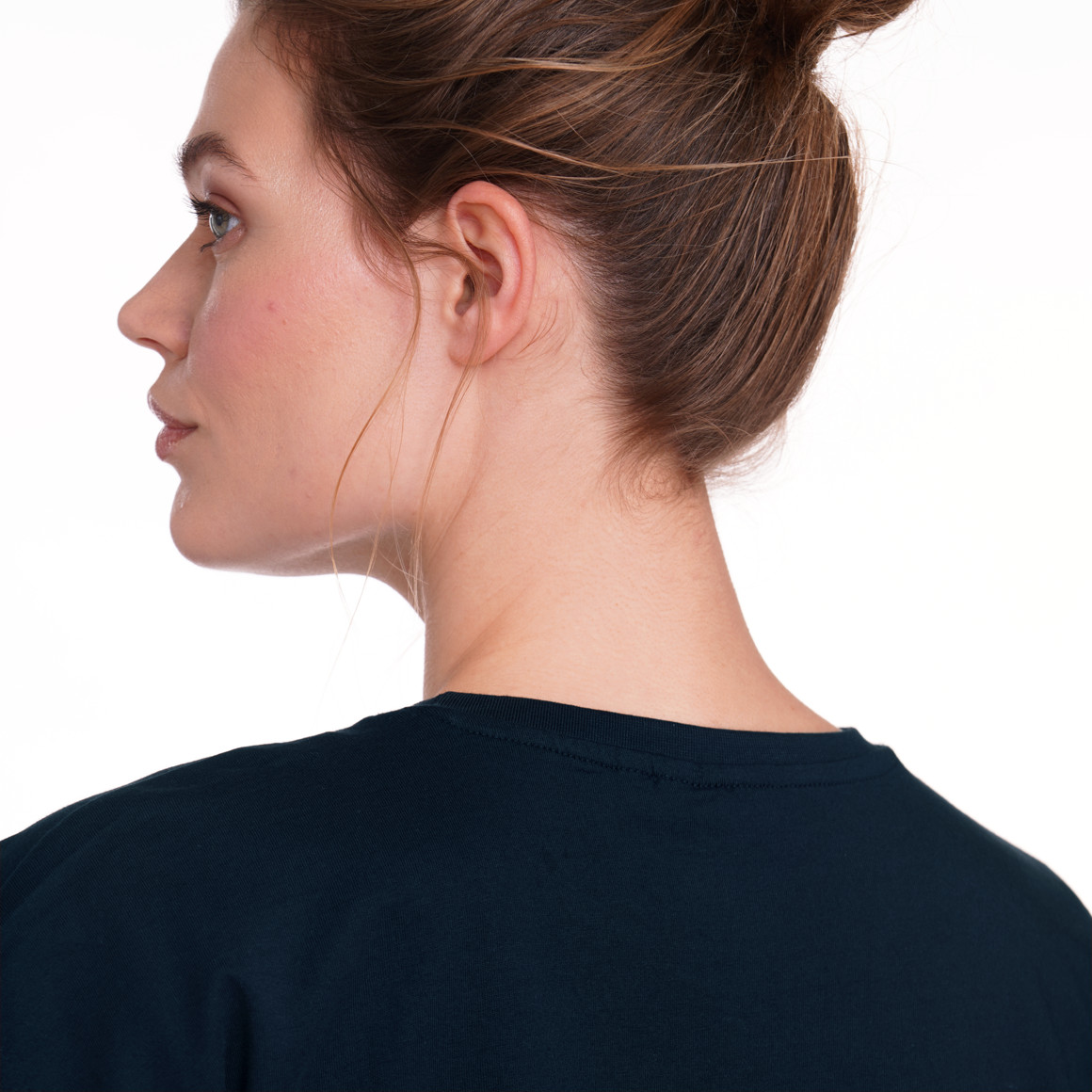 Jonas Nielsen Damen T-Shirt mit überschnittenen Ärmeln dunkelblau