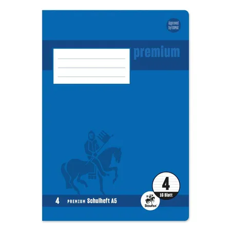 Staufen Premium Schulheft Lin4 A5 16 Blatt 90g/qm 10mm liniert