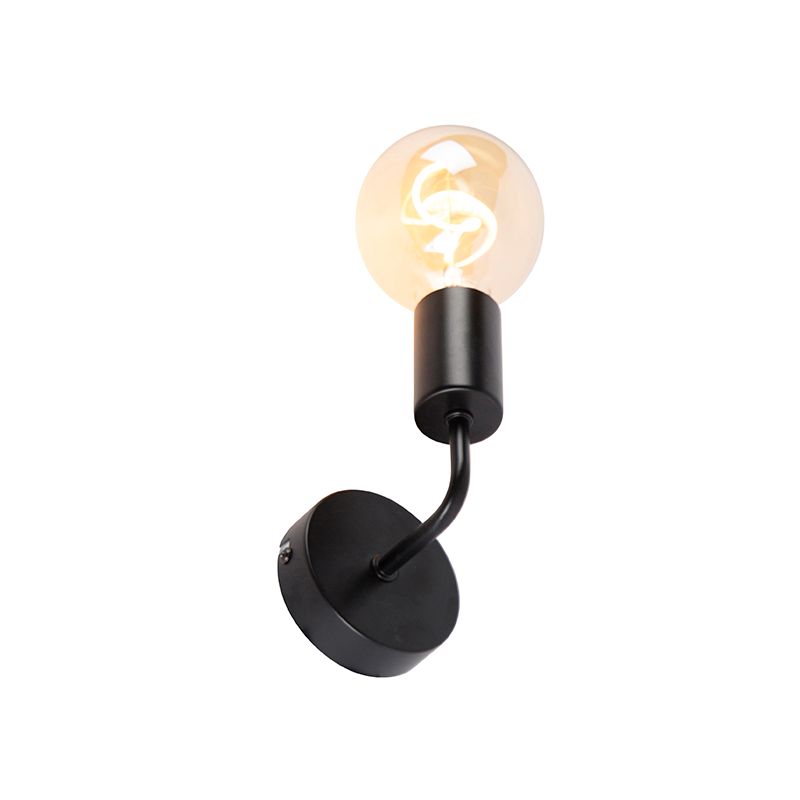 Moderne wandlamp zwart 15,5 cm - Facile
