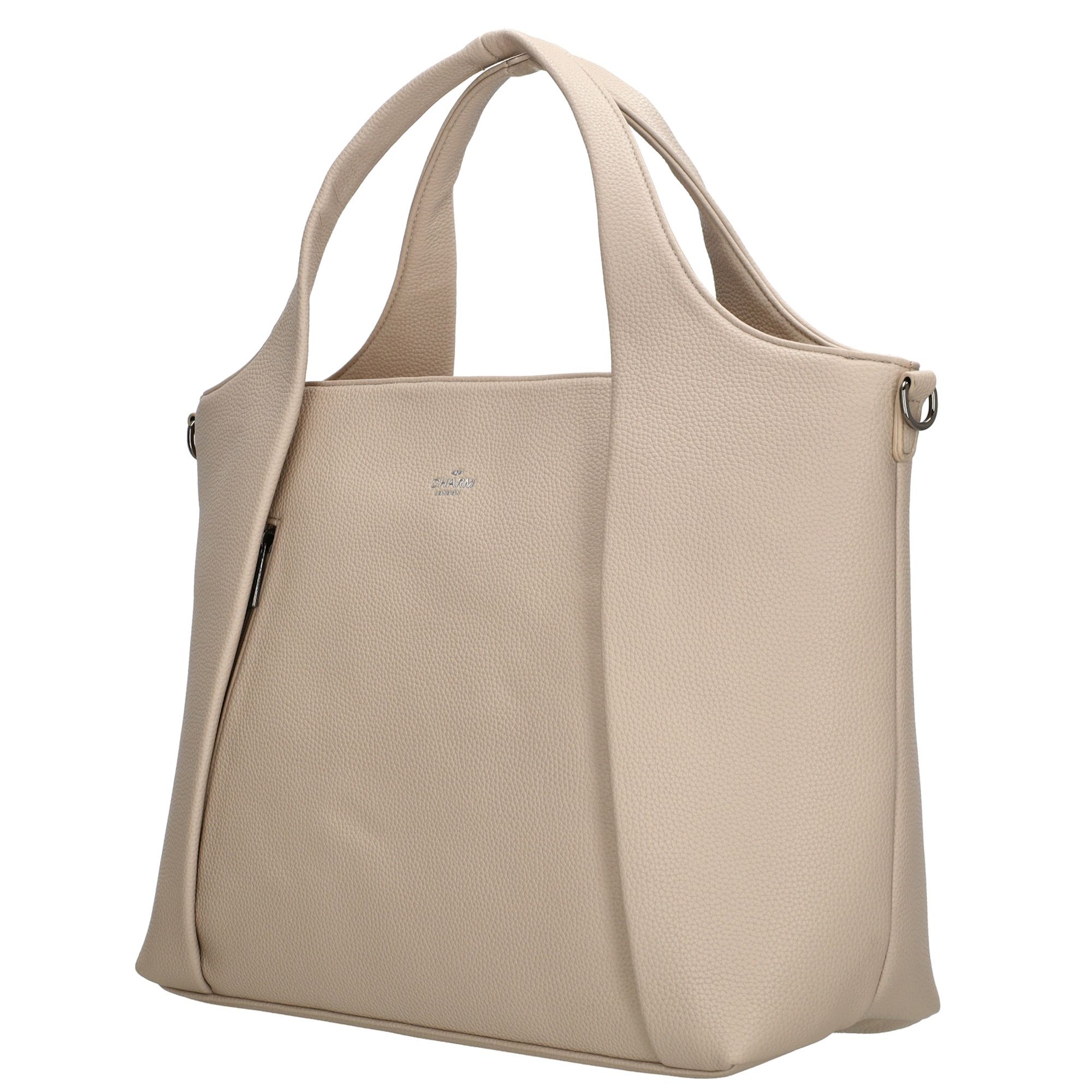 Charm London Mulberry Street Laptoptas 15,6 inch Beige