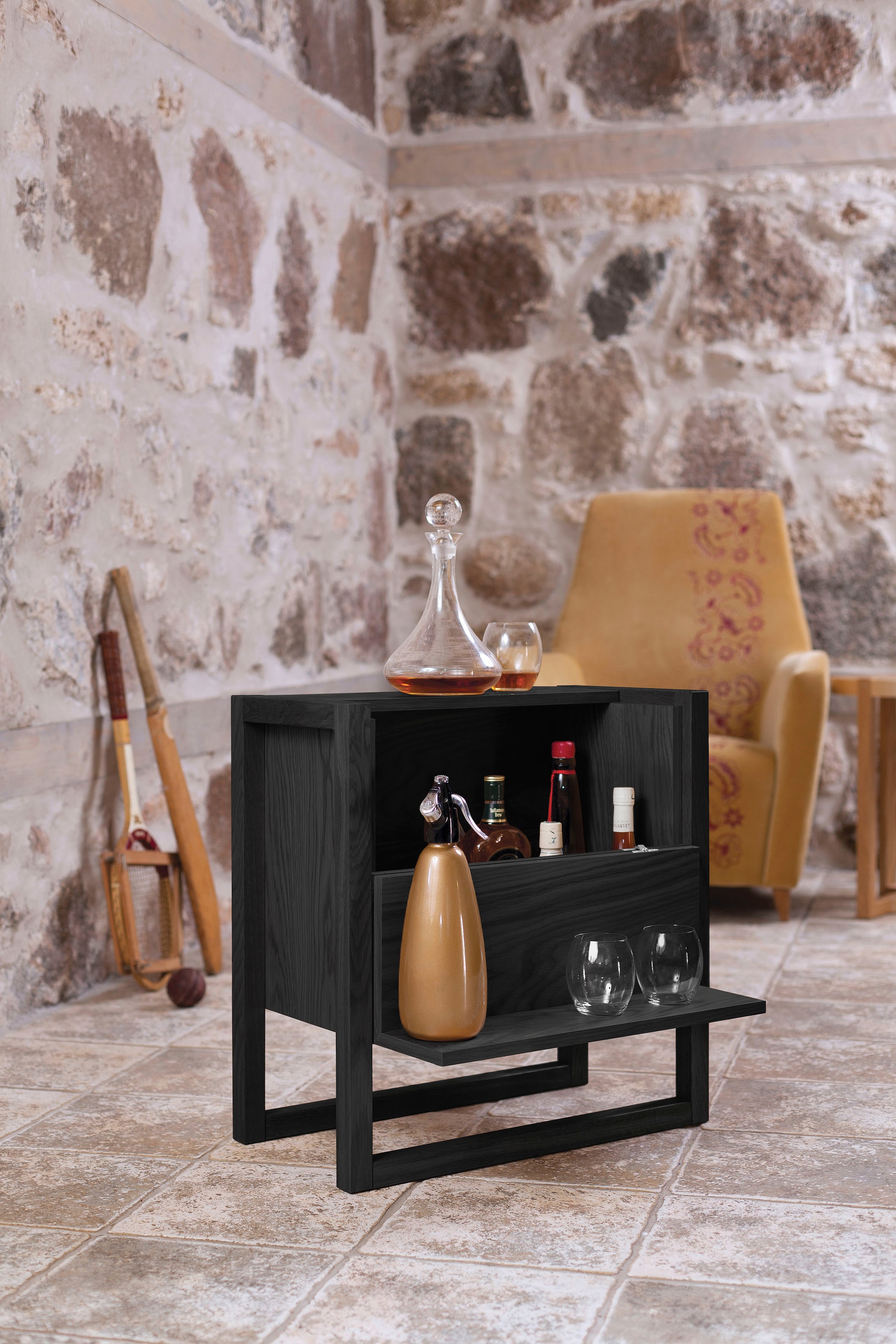 Woodman Barschrank »New Est« Breite 60 cm, eine kompakte und vielseitige Ergänzung, FSC®