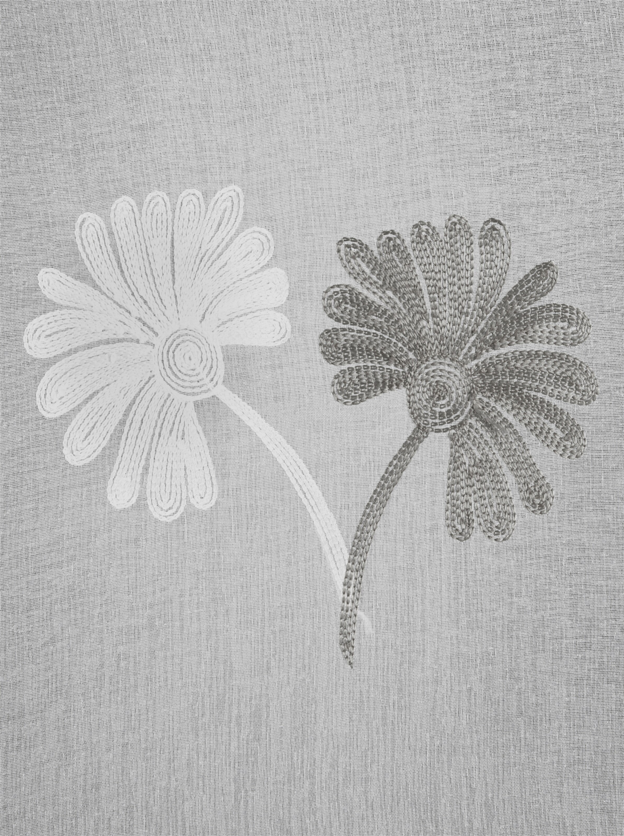 heine home Bändchenrollo in grau-offwhite