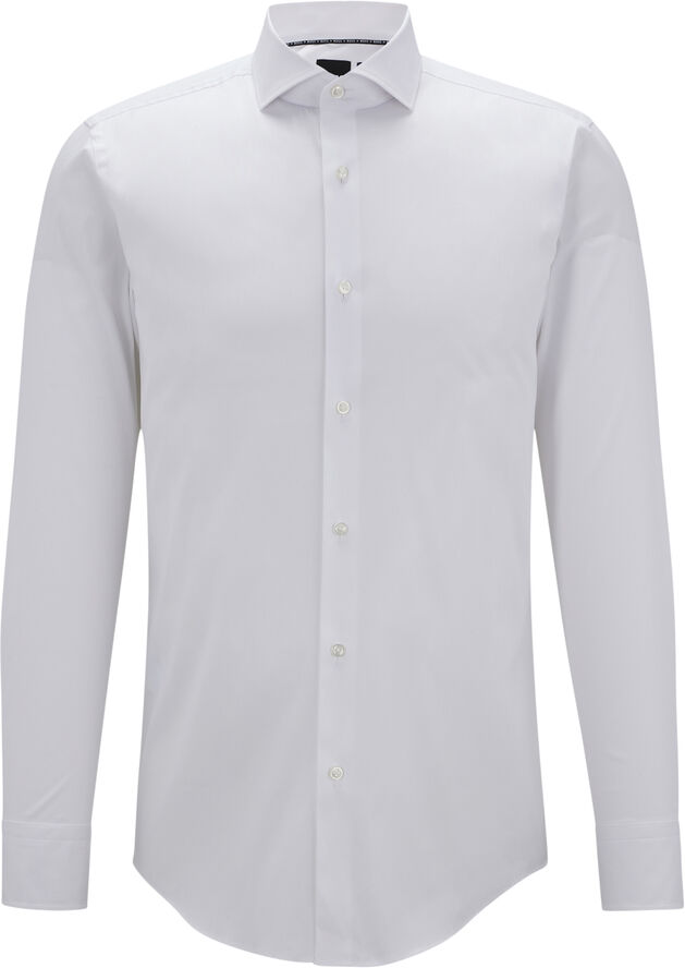 BOSS BOSS Men Business Clothing Shirts Hvid