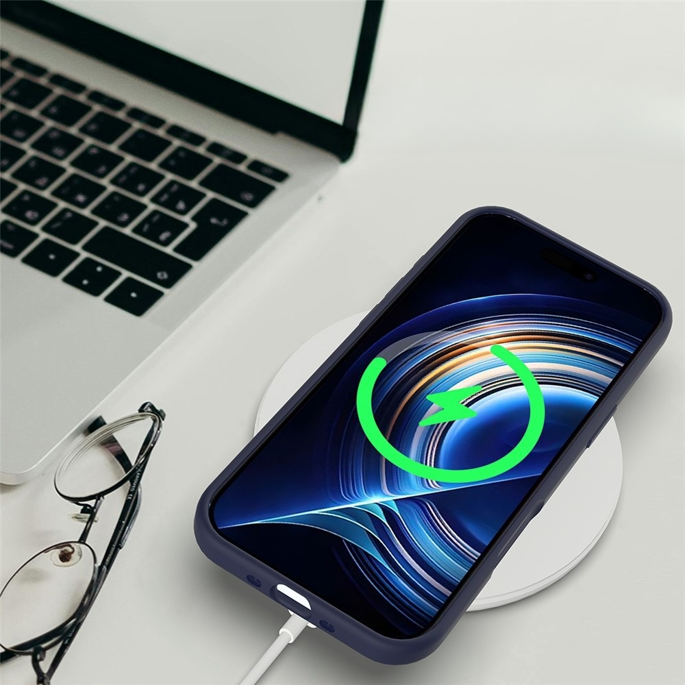 iPhone Air Silikon Case Hülle - Dunkelblau