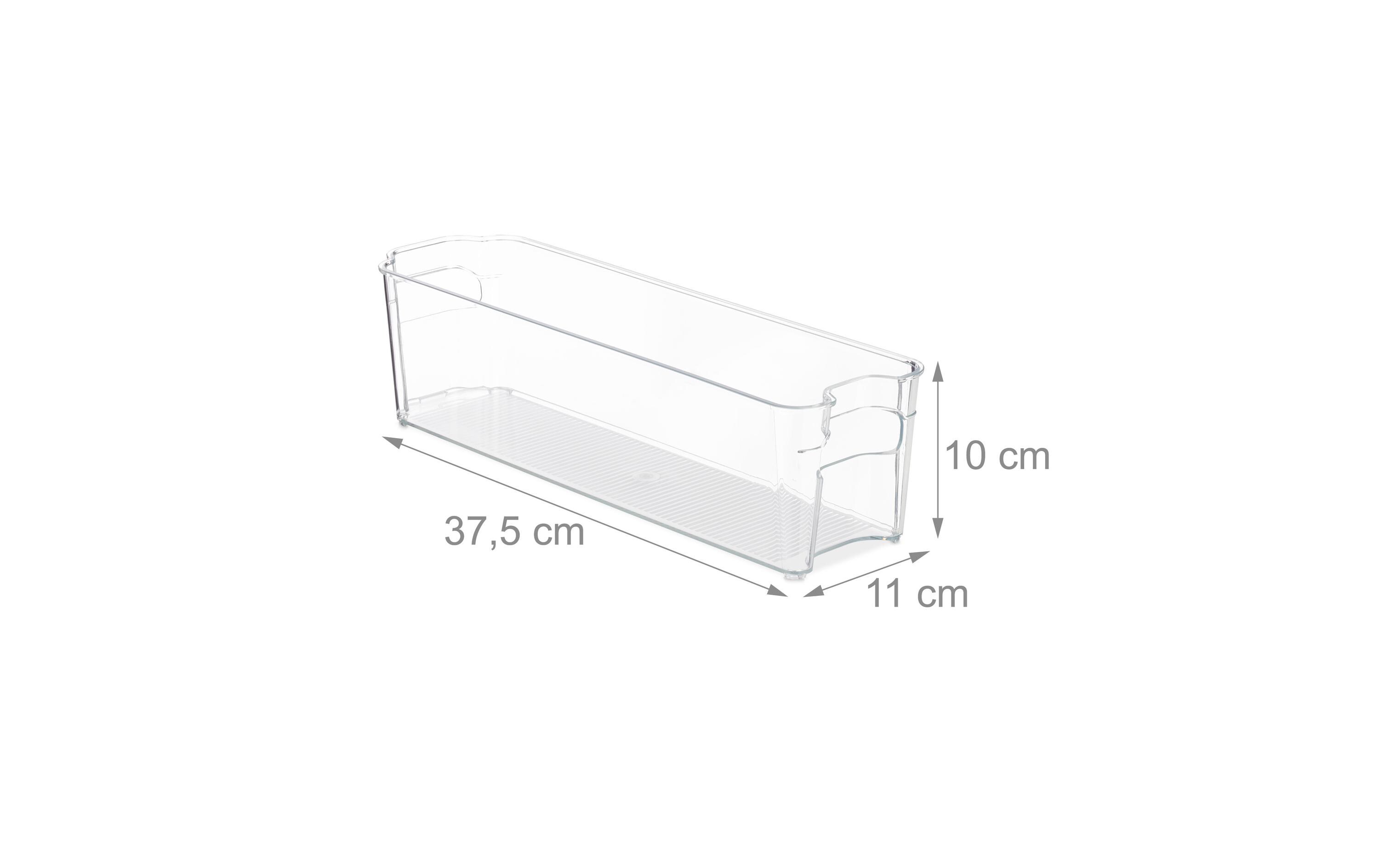 Kühlschrankorganizer schmal, 3,2 l VolumenTransparenter Küchen Organizer für mehr Ordnung