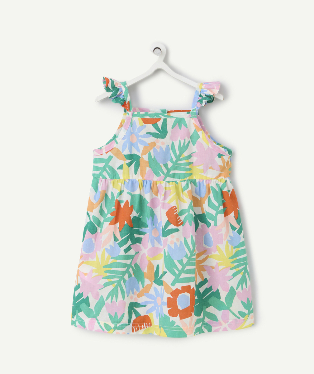 robe sans manches bébé fille en coton bio imprimé fleurs