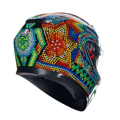 Casque AGV K3 - ROSSI WINTER TEST 2018 - Multicolore