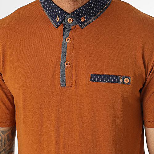 Polo Manches Courtes Marron