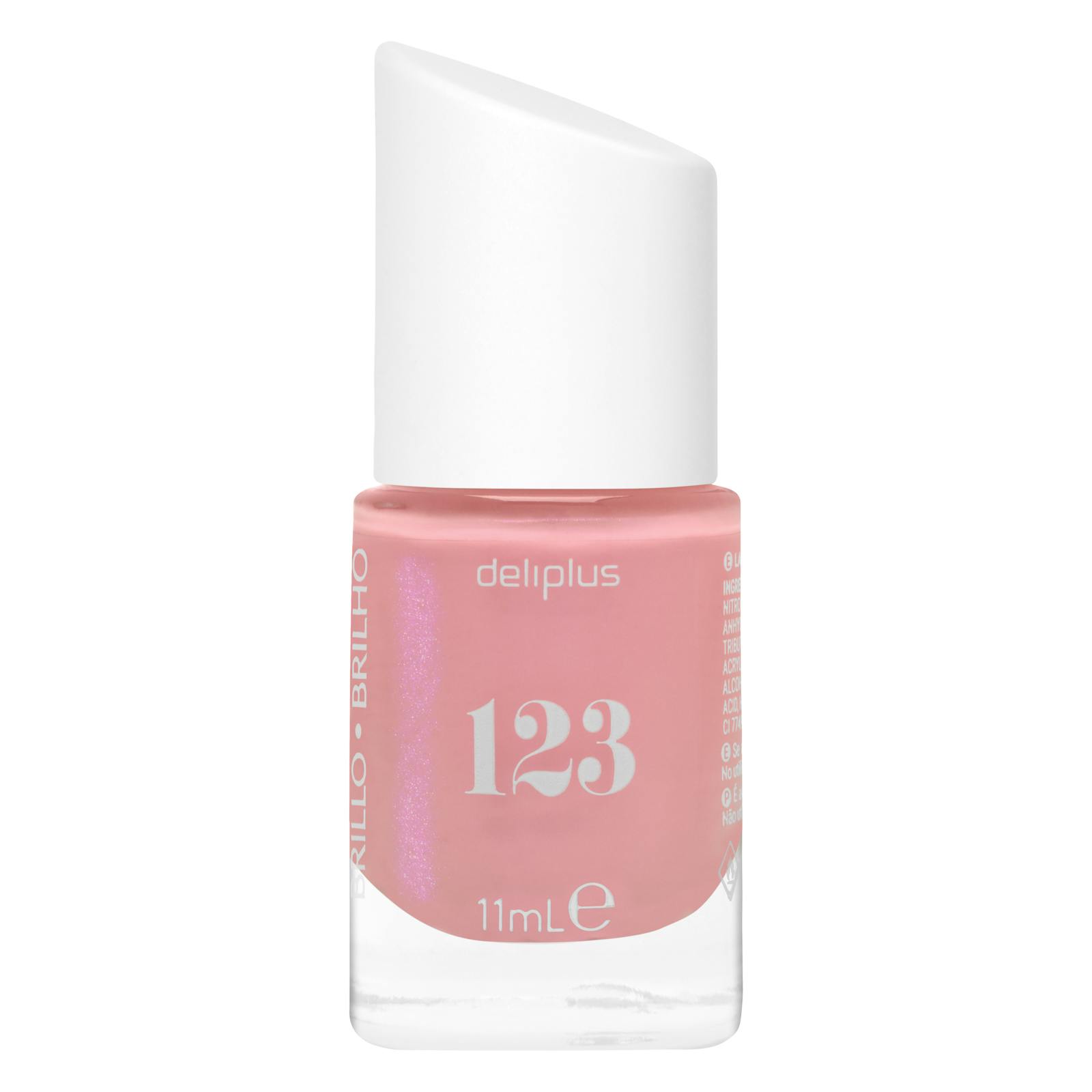 Vernis à ongles brillant Deliplus 123 Pearl Pink