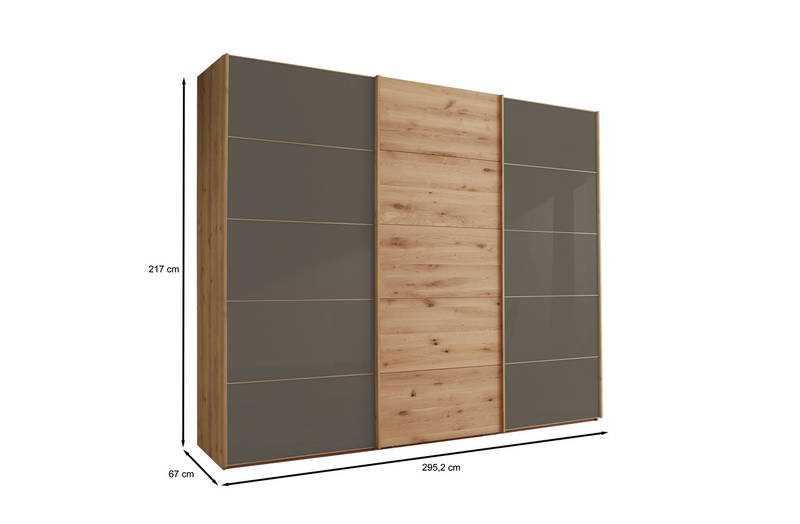Linea Natura Schwebetürenschrank 3-türig CARDIFF