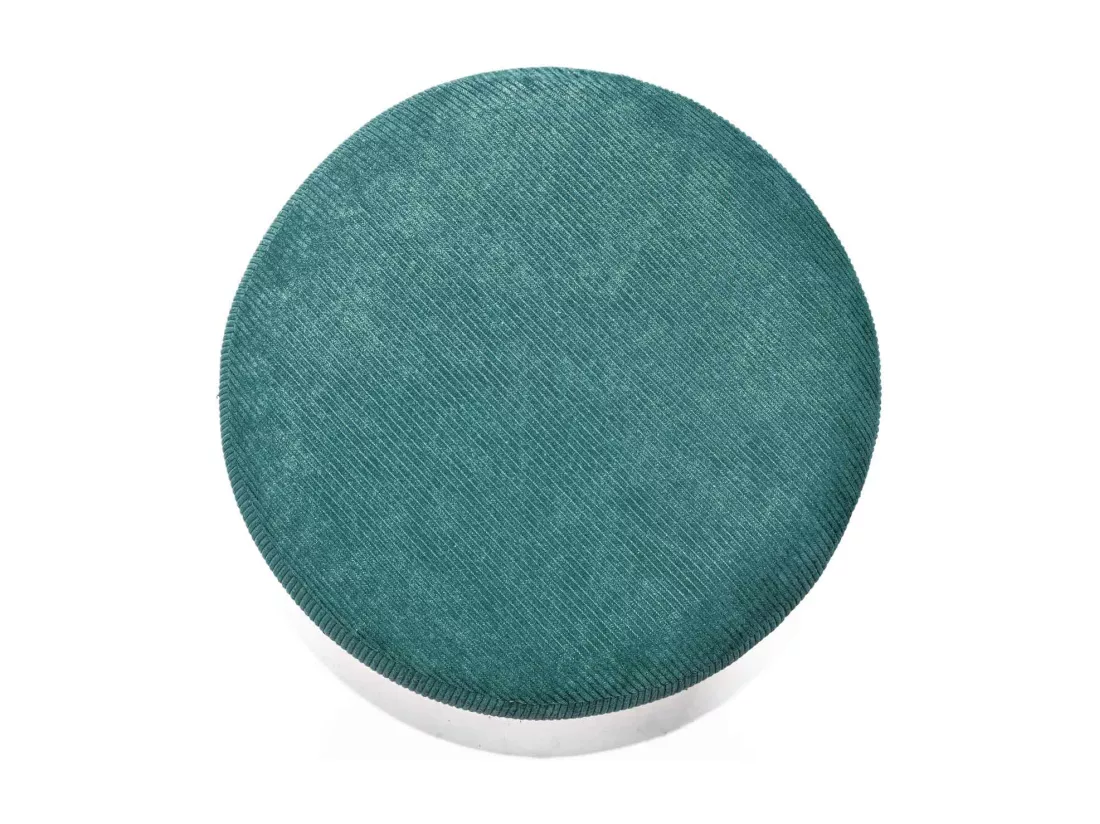 BONN VELVET - Petit pouf rond en velours côtelé
