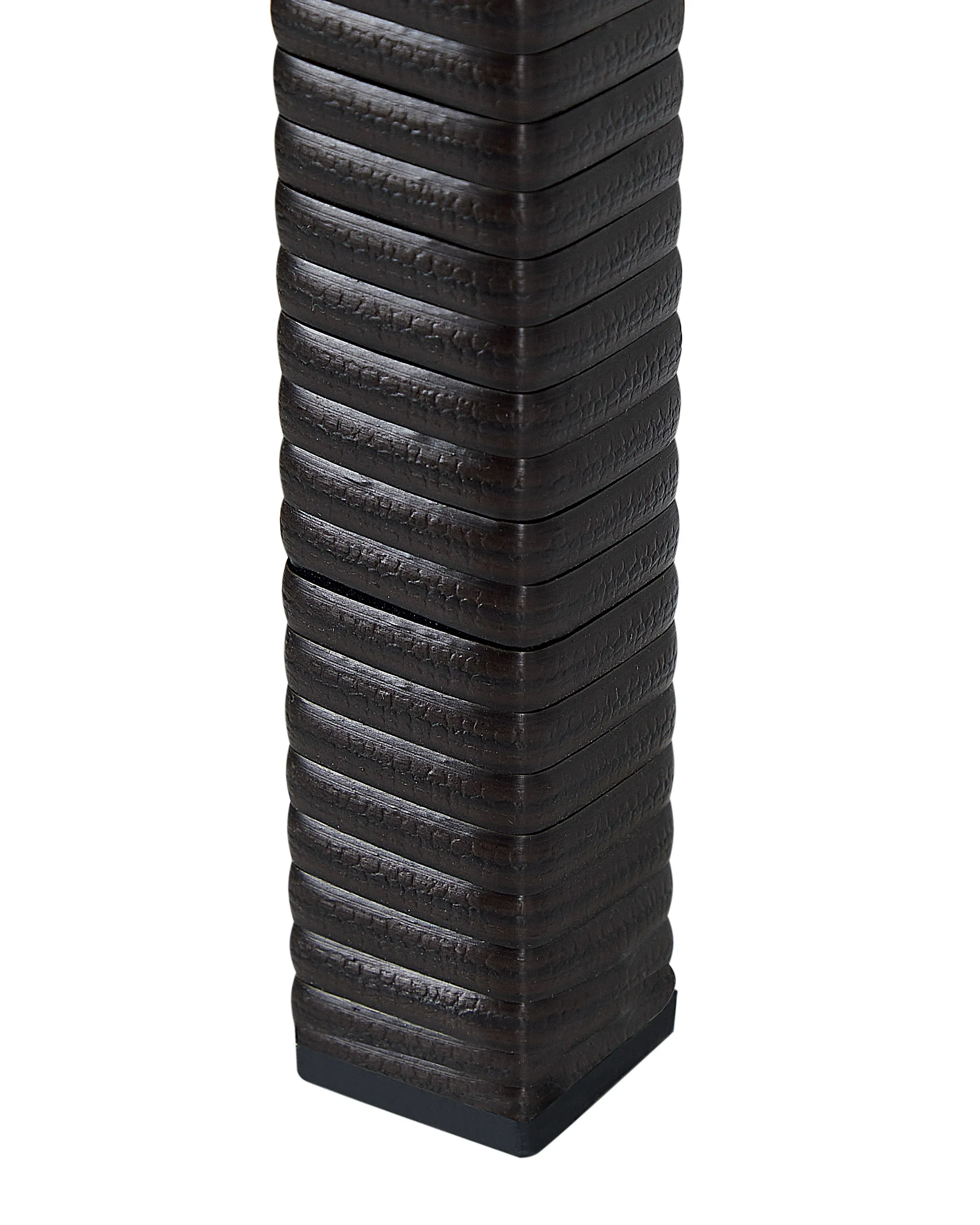 Verhoogde bloempot CARAGANA PE rotan 77 cm Donkerbruin
