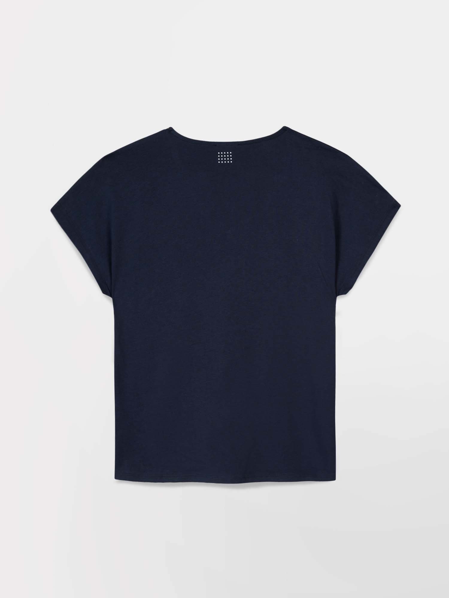 Tee Shirt Femme Sans Manches Coton Marine