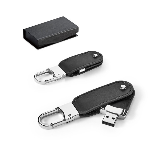 hi!dea 97438 - Clé USB 8GB en PU avec clip mousqueton