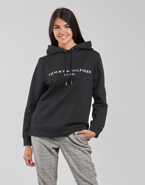 Tommy Hilfiger - HERITAGE HILFIGER HOODIE LS - Noir