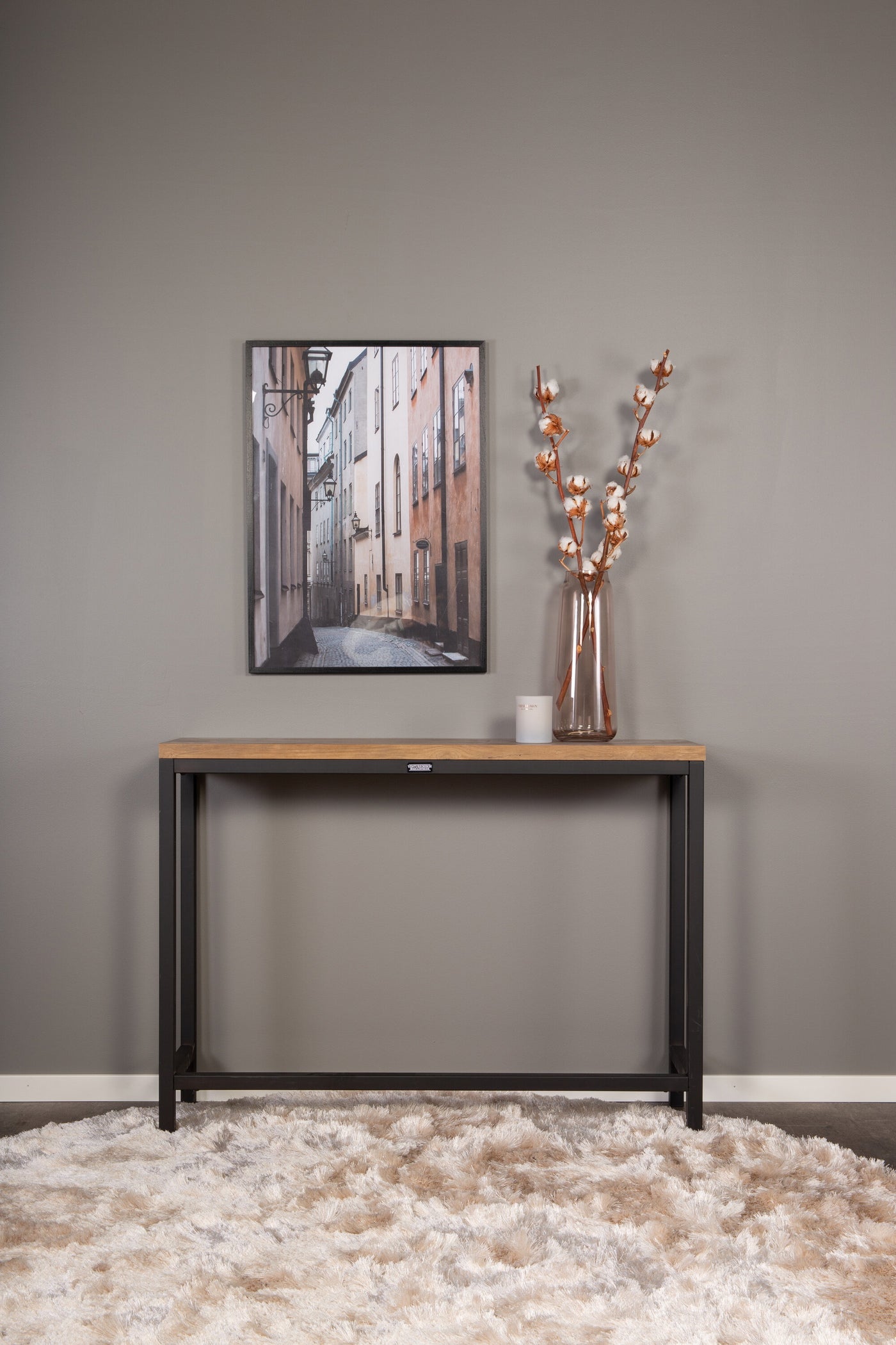 FjÃ´rd - Sidetable Donkerbruin 110cm - MDF - Rise